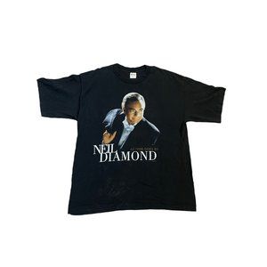 Vintage Rare 1998 Neil Diamond World Tour Shirt Music Concert Merch Singer